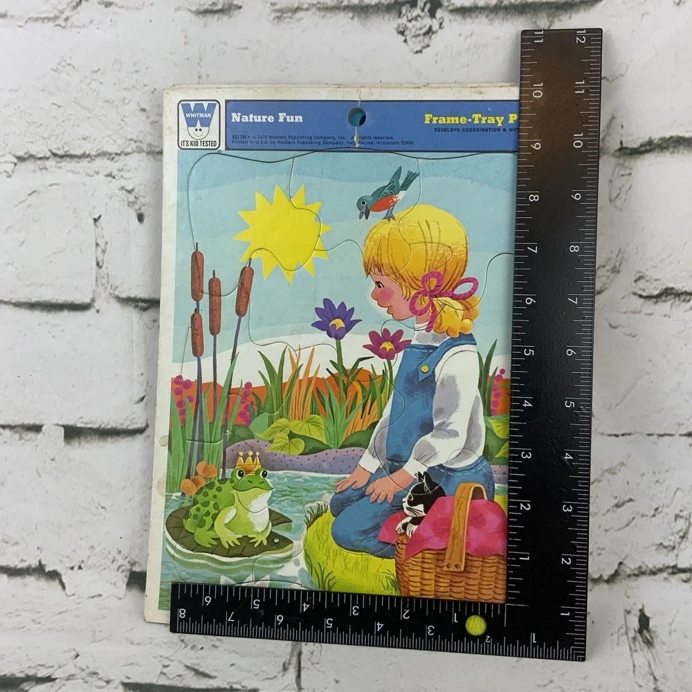 Whitman Kids Frame Tray Puzzles Vintage 1970's Lot Of 3 My‎ Pony Nature Fun